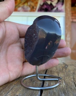 *NOVIDADE* Coração de Drusa Negra *PEDRA RARÍSSIMA*  ( 0.230 Kg) - Foto 2