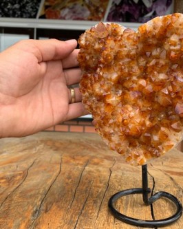 *NOVIDADE* Coração de Citrino ( 1,725 Kg ) - Foto 1