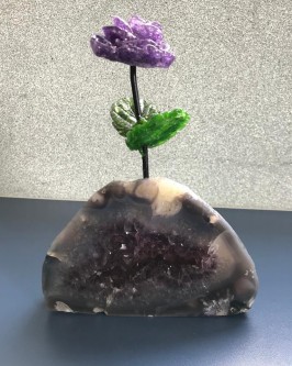 *NOVIDADE* Capelinha de Ametista com Flor ( 1.210 Kg ) - Foto 1