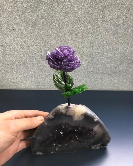 *NOVIDADE* Capelinha de Ametista com Flor ( 1.210 Kg ) - Foto 3